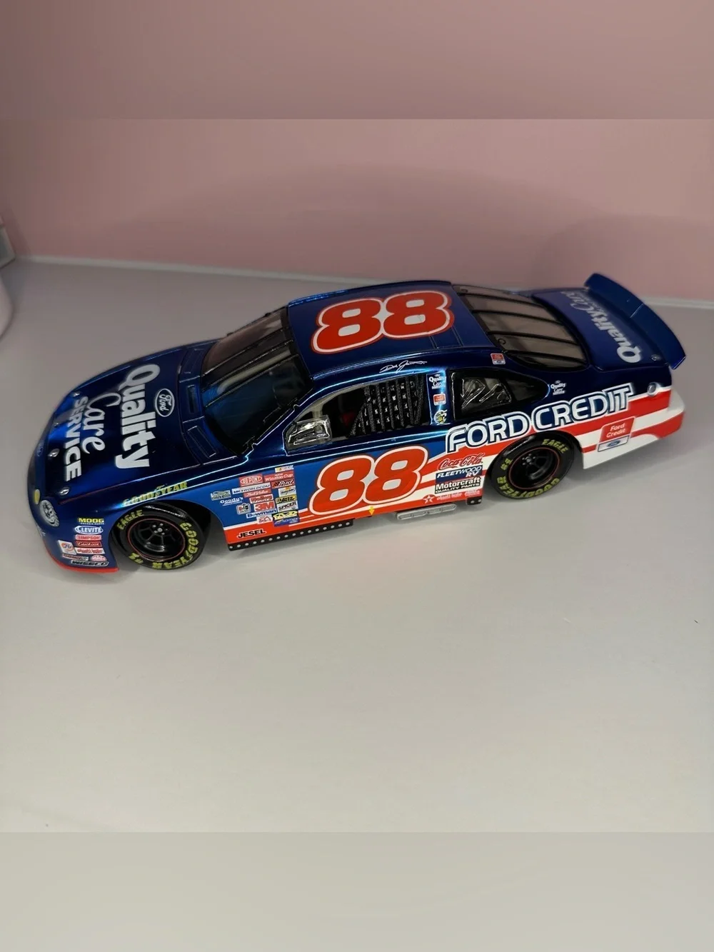 Dale Jarrett #88 Ford Quality Care “Last Lap of the Century” 1999 1:24 Diecast
